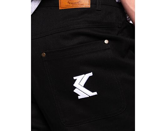 Kalhoty Karl Kani Woven Signature Carpenter Pants black