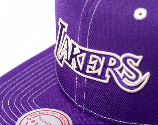 Kšiltovka Mitchell & Ness Contrast Natural Snapback Hwc Los Angeles Lakers Purple