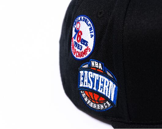 Kšiltovka Mitchell & Ness Home Town Classic Red Philadelphia 76Ers Black