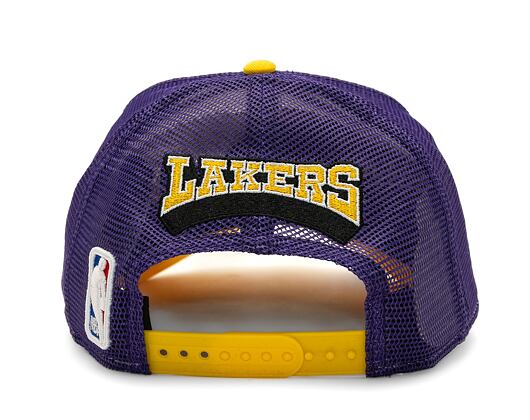 Kšiltovka New Era 9FORTY A-Frame Trucker NBA Los Angeles Lakers - Yellow / Purple