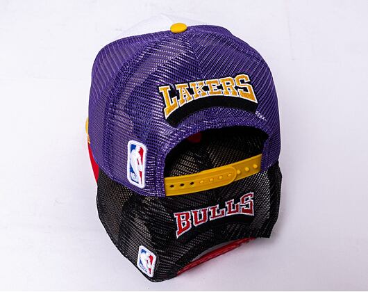 Kšiltovka New Era 9FORTY A-Frame Trucker NBA Los Angeles Lakers - Yellow / Purple