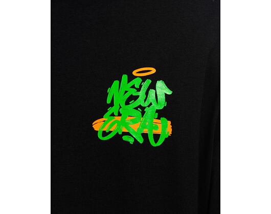 Triko New Era Spray Graphic Oversized Tee - Black / Sour Green