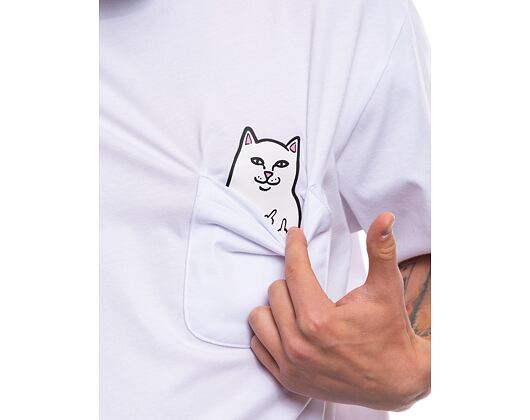 Triko RIP N DIP Lord Nermal Pocket Tee White RND0205