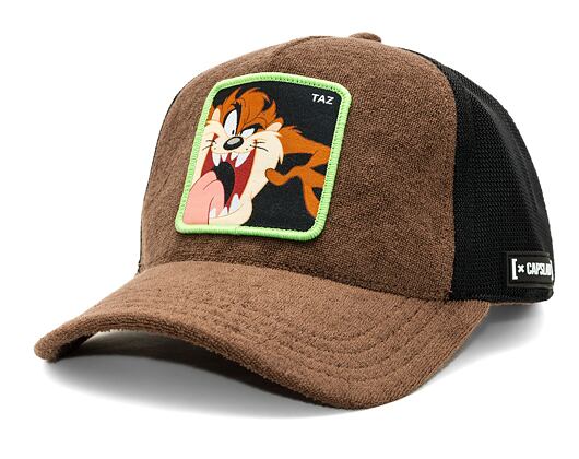Kšiltovka Capslab Looney Tunes Trucker - Dusty Taz Tornado - Dusty Brown / Black