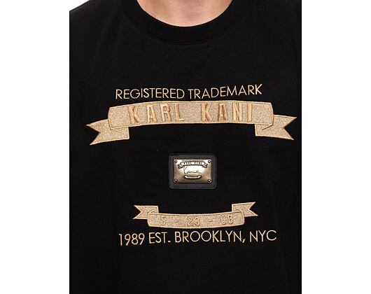 Triko Karl Kani Metal Plate Boxy Tee black