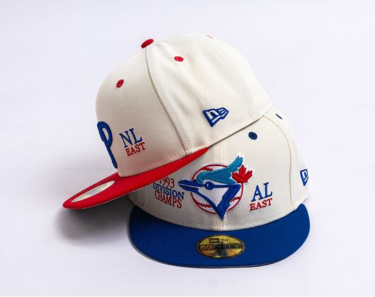 Kšiltovka New Era 59FIFTY MLB 93 Division Toronto Blue Jays - Off White