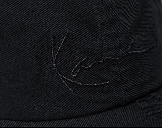 Kšiltovka Karl Kani Signature Embro Damaged Washed Cap dusty grey