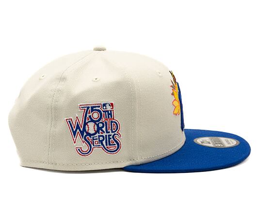 Kšiltovka New Era 9FIFTY MLB Floral New York Yankees Retro - Ivory / Majestic Blue