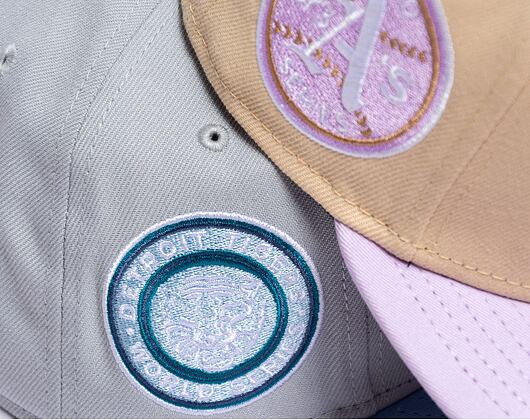 Kšiltovka New Era 9FIFTY MLB Floral Oakland Athletics Retro - Stone / Pastel Lila