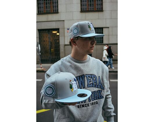 Kšiltovka New Era 9FIFTY MLB Floral Detroit Tigers Retro - Graphite / Pastel Blue