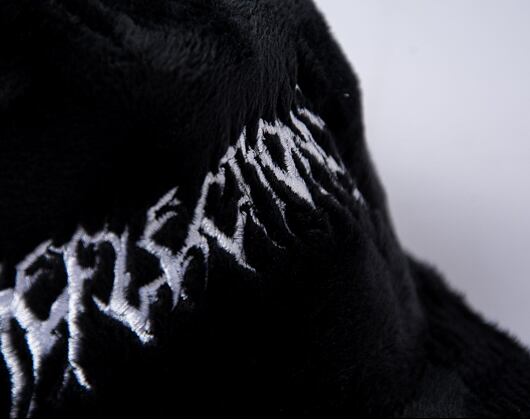 Kšiltovka Reflection Luxury Fuzzy Trucker - Satin Black / White