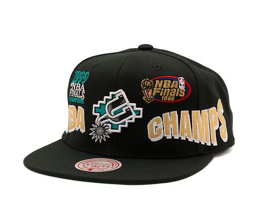 Kšiltovka Mitchell & Ness World Champs Snapback Hwc NBA San Antonio Spurs Black
