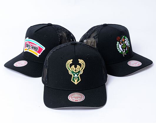 Kšiltovka NBA Monogram Trucker Milwaukee Bucks Black