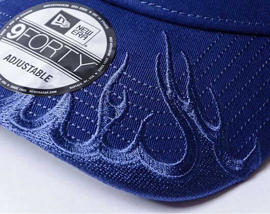 Kšiltovka New Era - 9FORTY Flame - LA Dodgers - Dark Royal