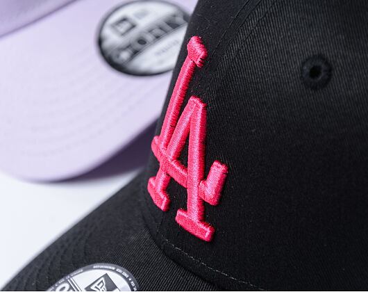 Dětská Kšiltovka New Era - 9FORTY League Essential - LA Dodgers - Black / Pink