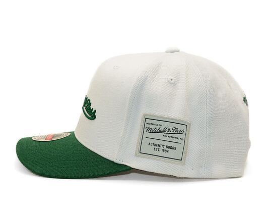 Kšiltovka Mitchell & Ness Branded Comfy Core Stretch Snapback White-Green
