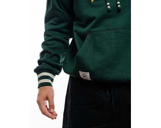 Mikina New Era - Rib Infill Oversized Hoody - Oakland Athletics - Dark Green / Cream