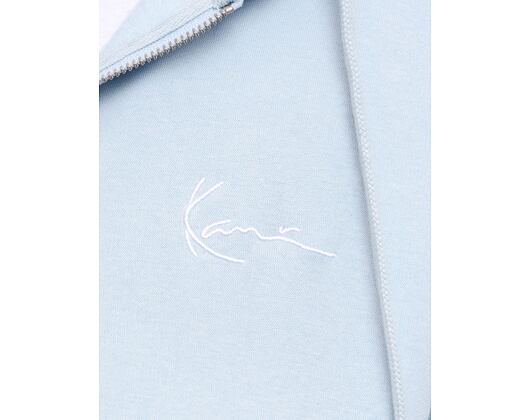 Mikina Karl Kani - Authentic Star Logo OS Full Zip Hoodie - Light Blue