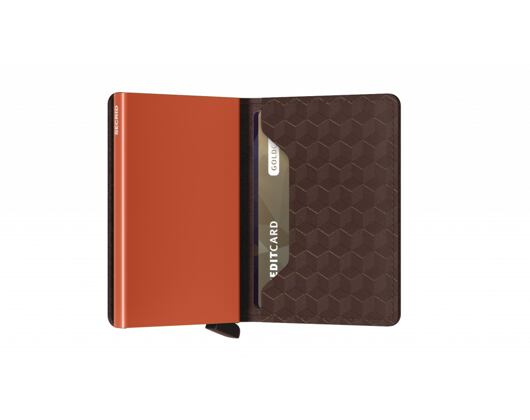 Peněženka Slimwallet Secrid Optical Brown-Orange