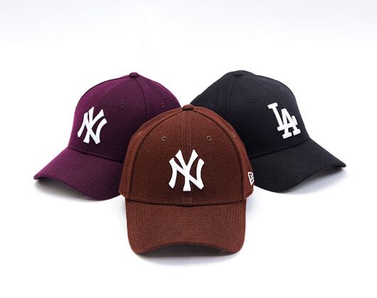 Kšiltovka New Era - 9FORTY MLB Melton Medium - NY Yankees - Purple / White