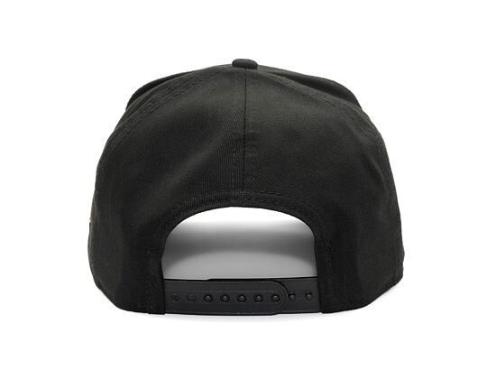 Kšiltovka New Era - 9FORTY A-Frame NBA Metallic Patch - Chicago Bulls - Black / Gold
