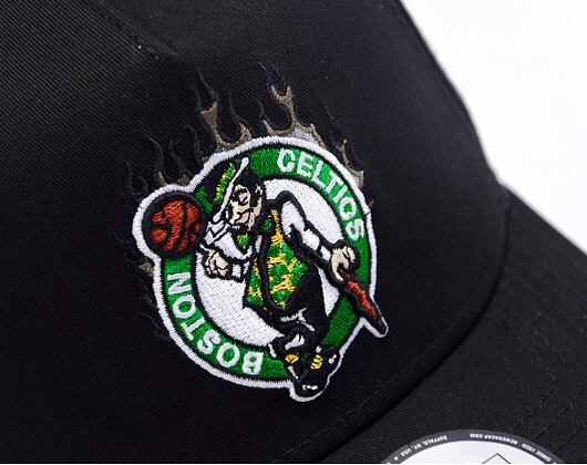 Kšiltovka New Era - 9FORTY A-Frame NBA Flame Boston Celtics - Black
