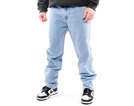 Kalhoty Karl Kani Small Signature Baggy Five Pocket Denim light blue