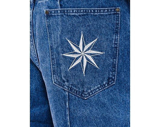 Kalhoty Karl Kani TucStraight Leg Denim Pants vintage indigo