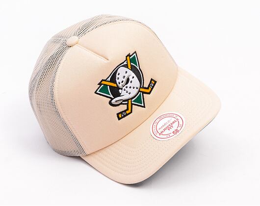 Kšiltovka Mitchell & Ness - NHL Evergreen Trucker Vntg - Anaheim Ducks - Off White