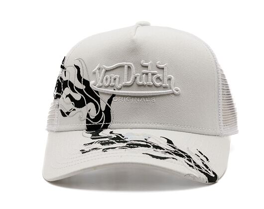 Kšiltovka Von Dutch - Trucker Tribeca - Caps - Cot Twill - White/Black