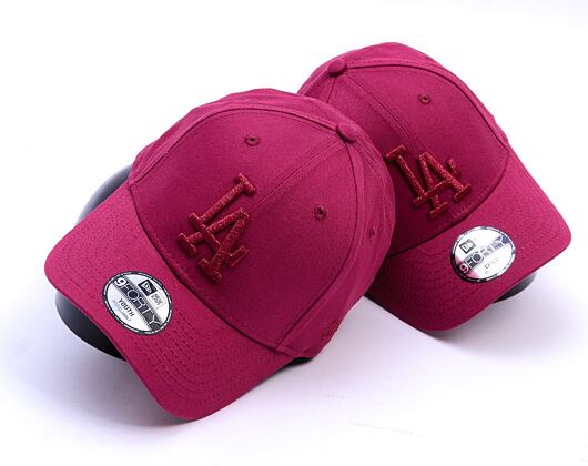 Dětská Kšiltovka New Era - MLB Metallic 9FORTY - LA Dodgers - Burgundy