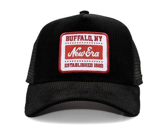 Kšiltovka New Era - Buffalo Patch Cord 9FORTY Trucker - Black