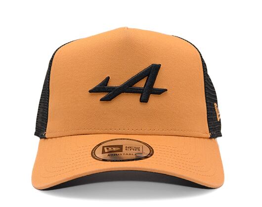 Kšiltovka New Era - F1 Seasonal 9FORTY Trucker - Alpine Racing - Ochre / Black