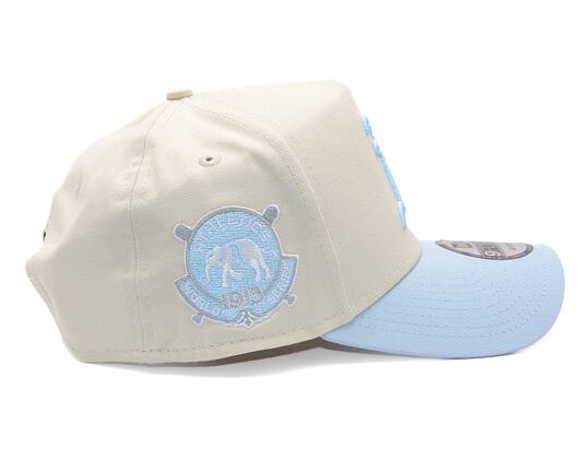 Kšiltovka New Era - MLB Cream & Patch 9FORTY A-Frame - Oakland Athletics - Cream / Pastel Blue