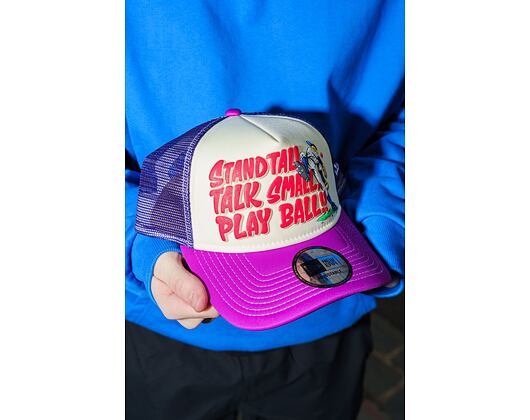 Kšiltovka New Era - Baseball Graphic 9FORTY Trucker - Burgundy / Blue