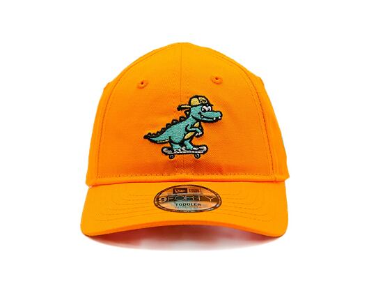 Dětská Kšiltovka New Era - Dinosaur 9FORTY - Papaya Orange / Teal