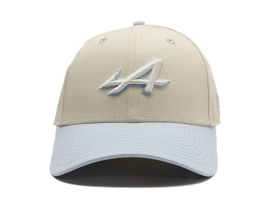 Kšiltovka New Era - F1 Acid Wash 9FORTY - Alpine Racing - Cream / Pastel Blue