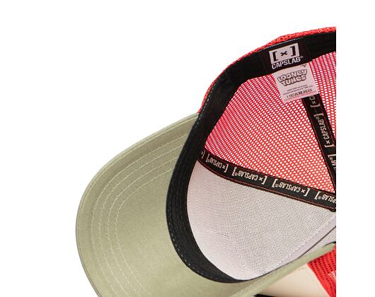 Kšiltovka Capslab - Trucker Looney Tunes - Bugs Bunny - Cream / Red
