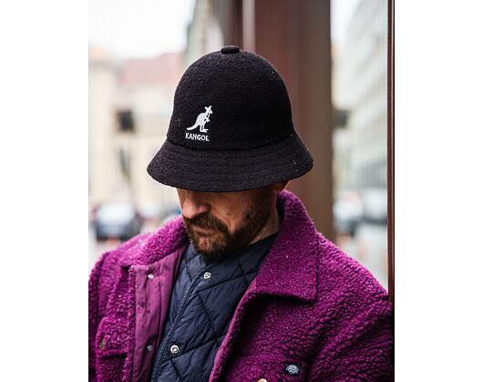 Klobouk Kangol - Big Logo Casual - Black