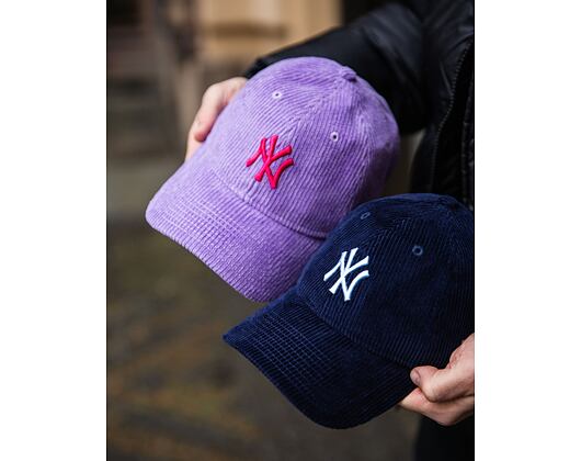 Dámská Kšiltovka New Era - MLB Cord 9TWENTY - NY Yankees - Navy / Pastel Blue