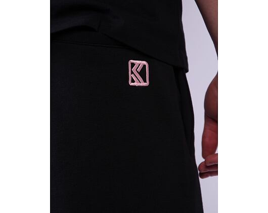 Kraťasy Karl Kani - Kani Tag Sweatshorts - black/rose