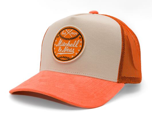 Kšiltovka Mitchell & Ness - Baseball Trucker - Cream/Maroon