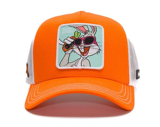 Kšiltovka Capslab - Trucker Looney Tunes - Bugs Bunny - Orange