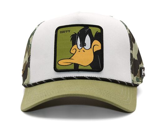 Kšiltovka Capslab - Trucker Looney Tunes - Daffy Duck - Camo