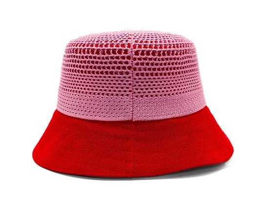 Klobouk Kangol - Double Mesh Lahinch - Peony Pink/Scarlet