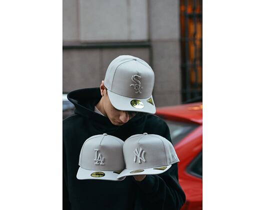 Kšiltovka New Era - MLB Color Pack 59FIFTY A-Frame - LA Dodgers - Silver Grey