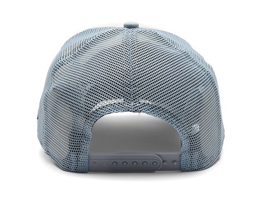 Kšiltovka New Era - Branded Oval Foam Patch 9FORTY Trucker - White / Blue
