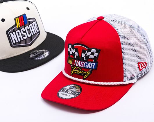 Kšiltovka New Era - NASCAR Race Flag GOLFER - Nascar Classics - Red