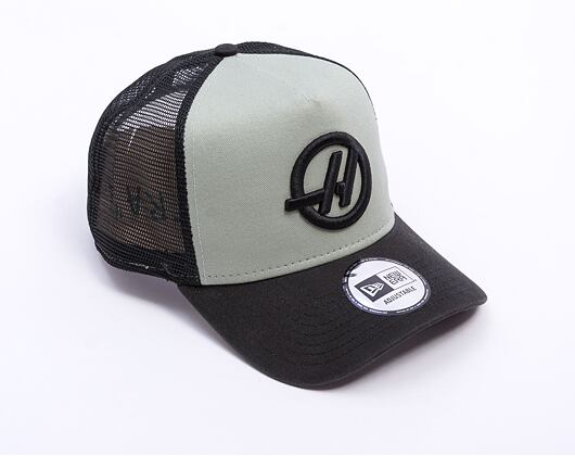 Kšiltovka New Era - F1 Seasonal 9FORTY Trucker - Haas Formula 1 - Black / Mint Green