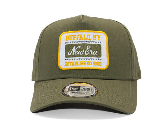 Kšiltovka New Era - Branded Washed Patch 9FORTY A-Frame - New Olive